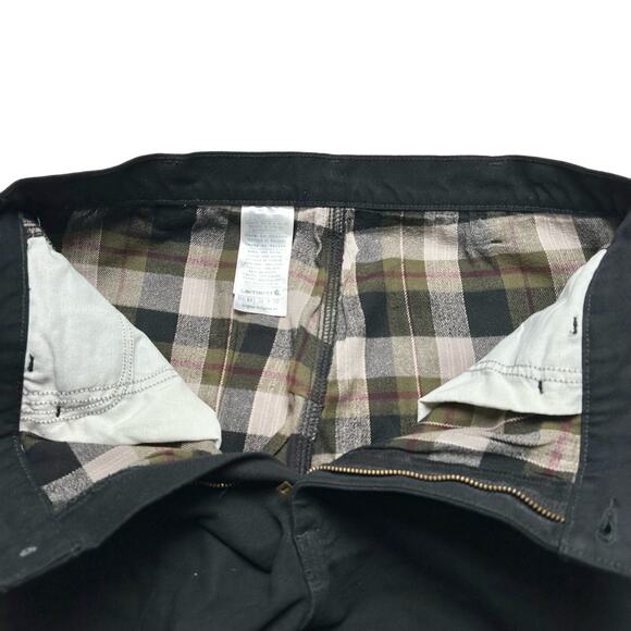 Carhartt | Men | Black Heavyweight Lined Cotton Canvas Carpenter Jeans | 36x30 - Picture 8 of 12